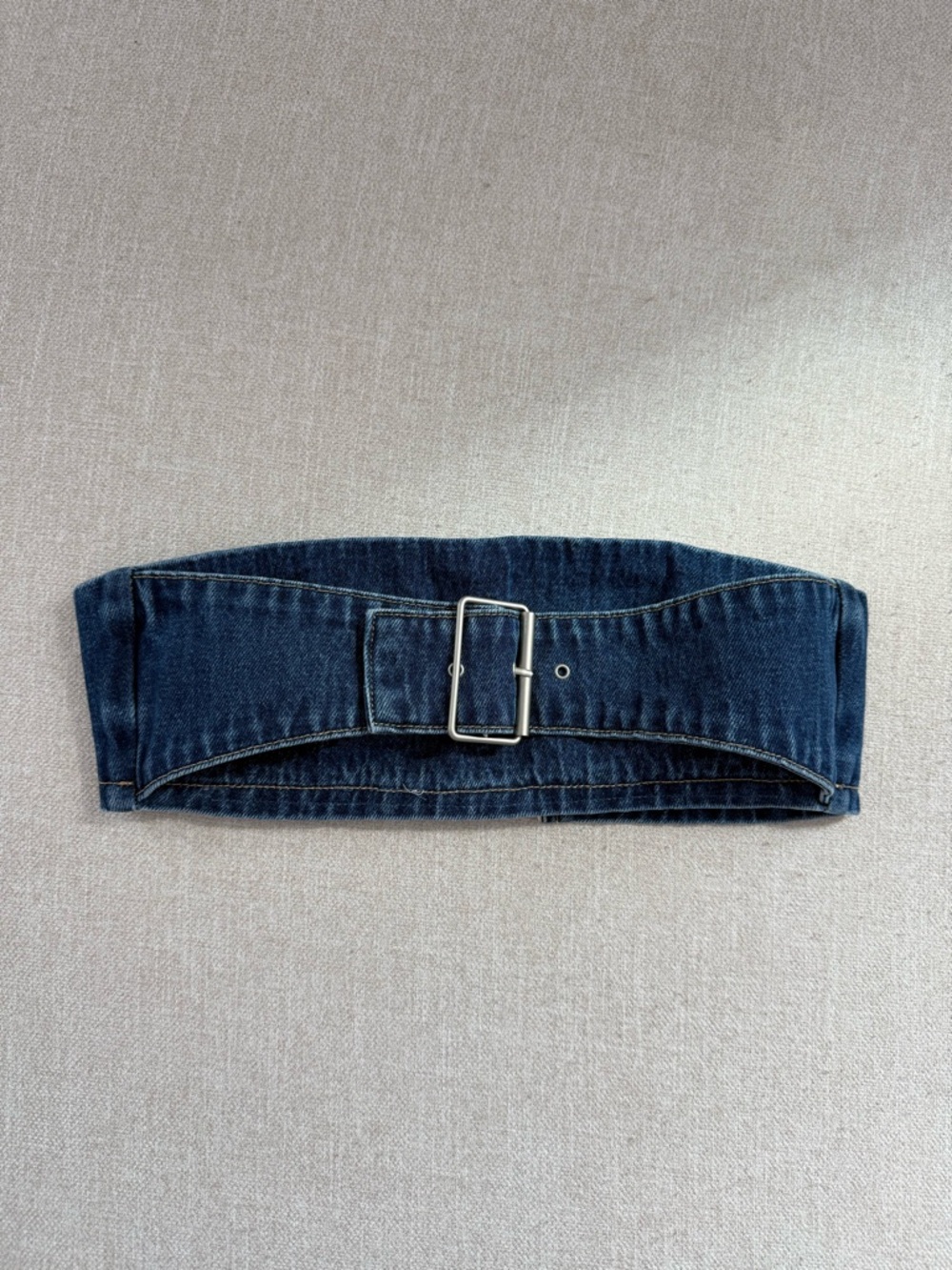 Meshki Dark Blue Denim Top